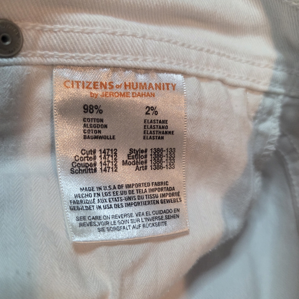Citizens Of Humanity White Jeans - Picture 15 of 16